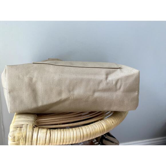 Handmade Quilted Patchwork Wood Handle Small Tote Bucket Bag - Picture 5 of 13